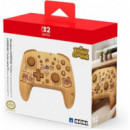 Mando Inalámbrico Horipad Nintendo Animal Crossing Marrón Madera Switch 2  HORI
