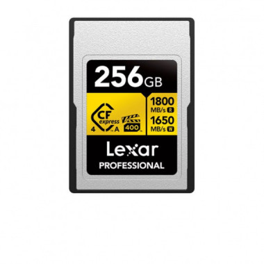 LEXAR Cfexpress Pro Type a Gold 4.0 Series 256GB R1800/W1650MB/S VPG400