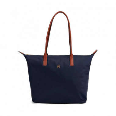 Bolso tote con monograma TH