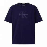 Camiseta holgada con aplique con logo