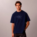 Camiseta holgada con aplique con logo