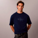 Camiseta holgada con aplique con logo