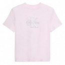 Camiseta con monograma brillante