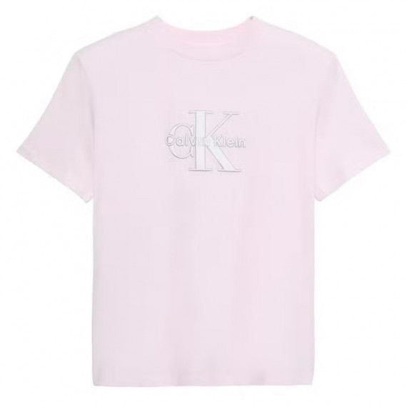 Camiseta con monograma brillante