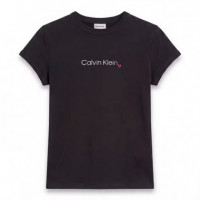 Camiseta slim con logo corazón