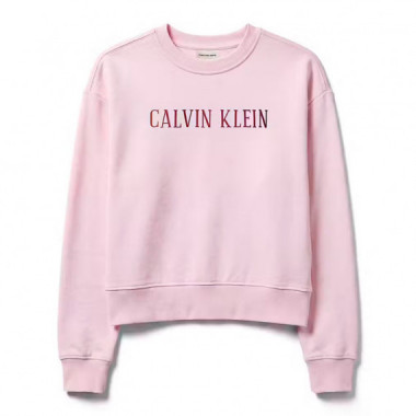SUDADERA  CROPPED TERRY VARSITY LOGO