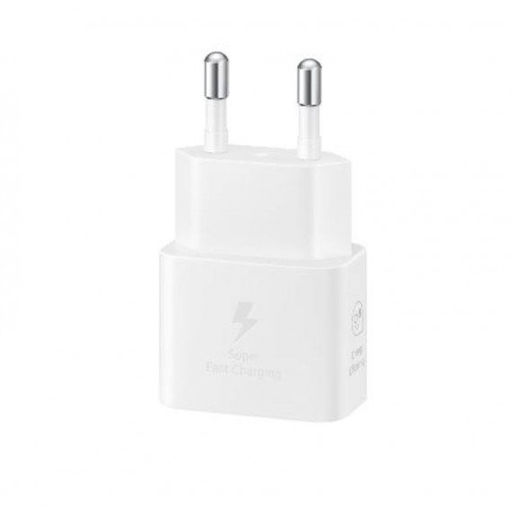 SAMSUNG CARGADOR DE PARED USB-C BLANCO  MAXIMO 25W GAN CON CABLE