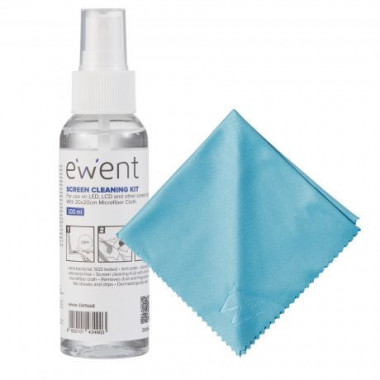Kit Limpieza EWENT para Pantallas 100 Ml EW5668