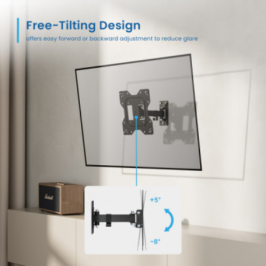 Soporte TV EWENT Multidireccional de Pared con 2 Puntos de Articulacion 13"-42" EW1521