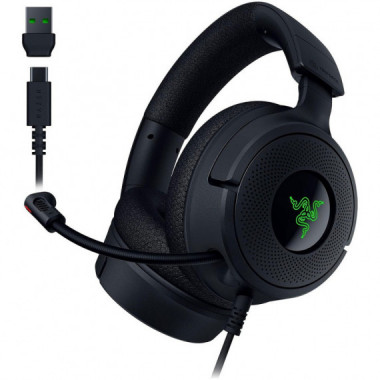 Auriculares + Microfono Gaming RAZER Kraken V4 X Headset 7.1 USB Black