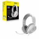 Auriculares + Microfono Gaming CORSAIR HS35 V3 USB Headset 7.1 White