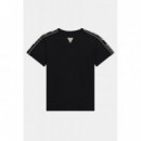 Camiseta con logo para niños de Guess