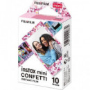 FUJIFILM Pack 10 Hojas Instax Mini Confetti