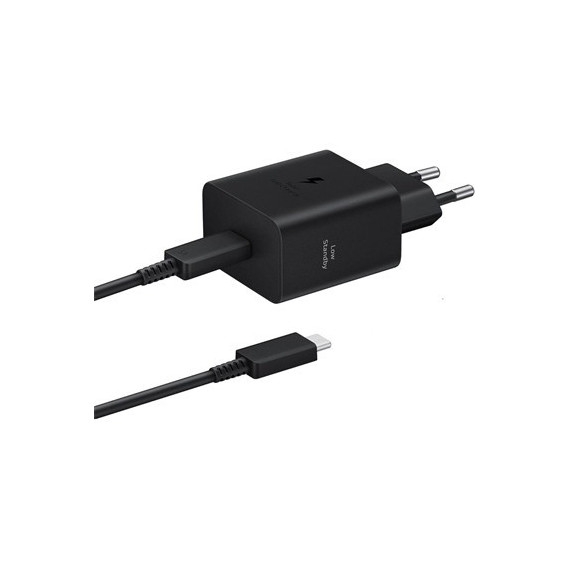 SAMSUNG Cargador Red Tipo C  45W + Cable Tipo C M/M 5A 1.8Mtrs Negro EP-T4511