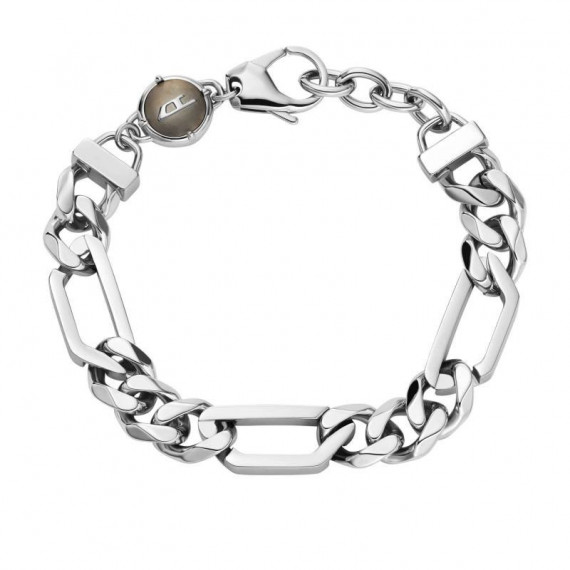 PULSERA D LOGO PLATEADA