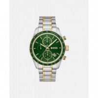 RELOJ GRAND PRIX BICOLOR E/VERDE