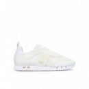 SNEAKER TRIPLE WHITE+GOLD