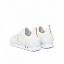 SNEAKER TRIPLE WHITE+GOLD