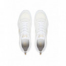 SNEAKER TRIPLE WHITE+GOLD