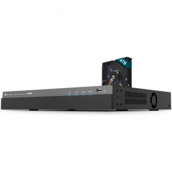 GRABADOR IP NVR TP-LINK VIGI 16 CH IP POE 2HDD H.265+ + DISCO DURO 4TB