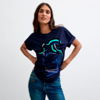 Camiseta Estampada Face  DESIGUAL