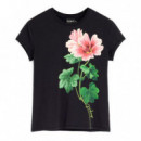 Camiseta Estampada Flores