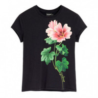 Camiseta Estampada Flores  DESIGUAL