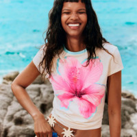 Camiseta Estampada Floral  DESIGUAL