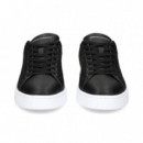 TALON BLANCO DEPORTIVO LOGO NEGRO
