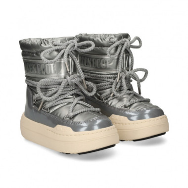 Botin Presky Nylon Plata  MOON BOOT