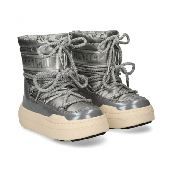 Botin Presky Nylon Plata  MOON BOOT