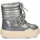 Botin Presky Nylon Plata  MOON BOOT