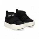 Botin Presky Nylon Velcros Negro  MOON BOOT