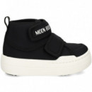 Botin Presky Nylon Velcros Negro  MOON BOOT