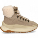 BOTIN DEPORTIVO ANTE/ BORREGO BEIGE