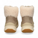 BOTIN DEPORTIVO ANTE/ BORREGO BEIGE