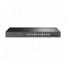 Switch TP-Link JetStream 24 Puertos PoE+ + 4 SFP TL-SG3428MP Semigestionable