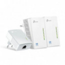 Powerline TP-Link TL-WPA4220 Kit 3 WiFi 300Mbps