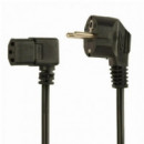 Cable de Alimentación Gembird Schuko a C13 90 Grados 1.8M Negro