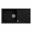 Fregadero Teka Tegranite+Stone 60 L-TG 1C 1E Carbon Negro