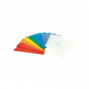 Sobres Plus Office A4 con Broche Colores Surtidos 16 Unidades