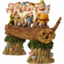 Figura Los 7 enanitos de Blancanieves yendo a trabajar disney
