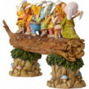 Figura Los 7 enanitos de Blancanieves yendo a trabajar disney