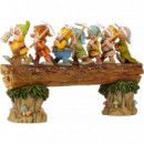 Figura Los 7 enanitos de Blancanieves yendo a trabajar disney