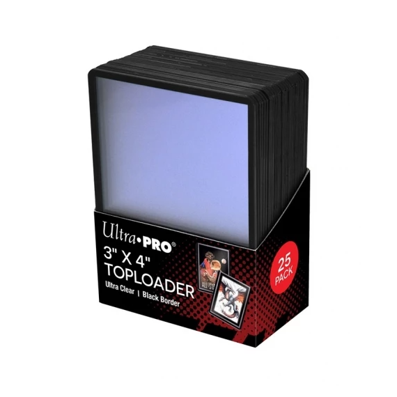 Fundas rígida toploader Negras (25 Unidades) Ultra Pro
