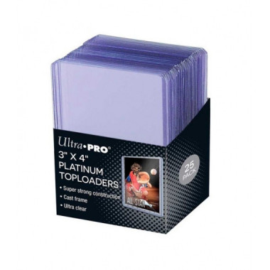 Fundas Standard Ultra Clear Platinum Toploader (25 Unidades) - Ultra Pro