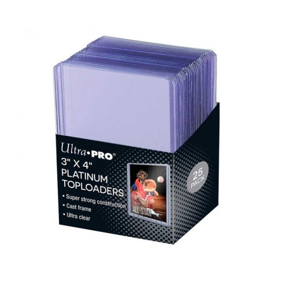 Fundas Standard Ultra Clear Platinum Toploader (25 Unidades) - Ultra Pro