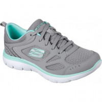 Zapatillas SKECHERS Mujer Gris Verde