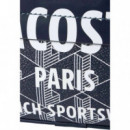 REPORTER BAG MONO MARINE SOMBRE BLANC