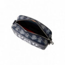 REPORTER BAG MONO MARINE SOMBRE BLANC